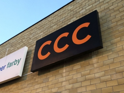 CCC oznakowanie sklepu w CH Skorosze